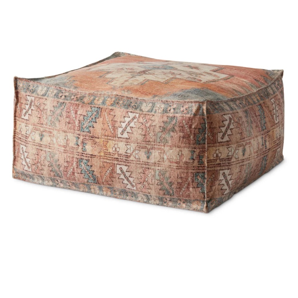 Loloi Vintage Inspired Boho Rug Ottoman/Pouf Cover